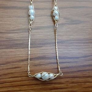 Pearl Caged Necklace